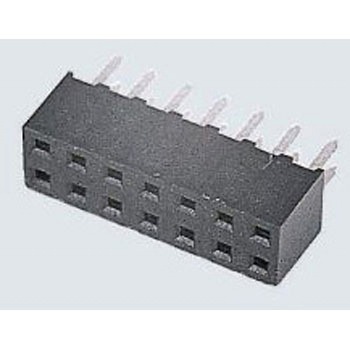 HARWIN 基板接続用ソケット 16 極 2mm 2 列 スルーホール実装 - HARWIN