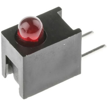 Broadcom LED， 赤， スルーホール実装， 3 mm 砲弾型 (T-1)， HLMP-1700-B00A2 BROADCOM