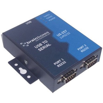 Brainboxes インターフェースコンバータ コネクタA:USB B /B:DB-9 US-257 BRAINBOXES