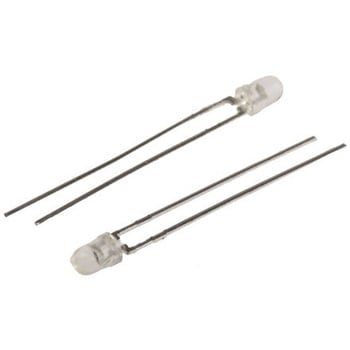Broadcom LED， 黄， スルーホール実装， 3 mm 砲弾型 (T-1)， HLMP-1440 BROADCOM