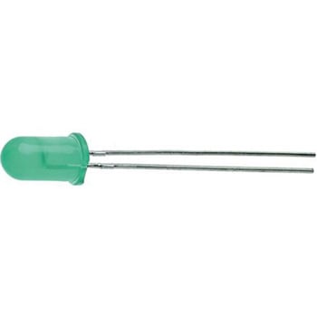 Broadcom LED， 緑， スルーホール実装， 5 mm (T-1 3/4)， HLMP-3507 BROADCOM