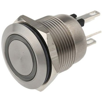 Bulgin 押しボタンスイッチ， モーメンタリ， パネルマウント， SPST， MPI002/28/D4 BULGIN