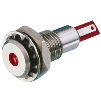 Bulgin パイロットランプ， 12V dc， 赤， 実装ホールサイズ:12.2mm， DX0505/RD/12 BULGIN