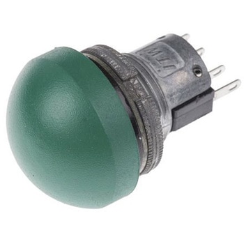ITW Switches 押しボタンスイッチ， モーメンタリ， パネルマウント， SPDT， 76-9450/439088G ITW SWITCHES