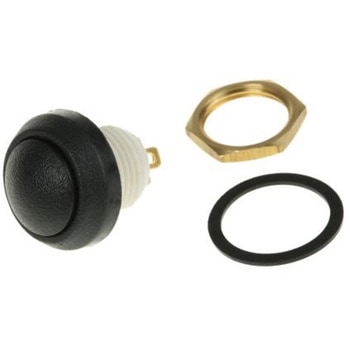 ITW Switches 押しボタンスイッチ， ラッチ， パネルマウント， SPST， 48-2-RB-N-BK-B ITW SWITCHES
