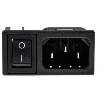 Bulgin IECコネクタ C14 オス スナップイン 10A BZM27/Z0000/53B BULGIN