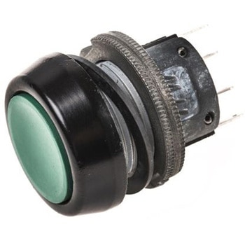 ITW Switches 押しボタンスイッチ， モーメンタリ， パネルマウント， SPDT， 76-9410/439088G ITW SWITCHES