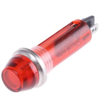 CAMDENBOSS パイロットランプ， 240V， 赤， 実装ホールサイズ:8mm， IND5032211-240-T/RD CAMDENBOSS