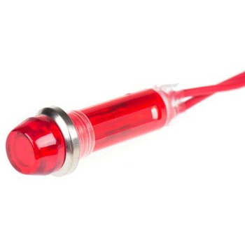 CAMDENBOSS パイロットランプ， 240V， 赤， 実装ホールサイズ:8mm， IND5032405-240-T/RD CAMDENBOSS