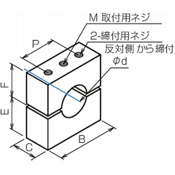 マルパイジョン(同径) 割りタイプネジ穴 514～516 PF516 - 三好キカイ(旧:三好パイジョン)