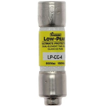 Eaton 管ヒューズ 4A 10 x 38mm 150 V dc， 600V ac (タイムラグ) LP-CC-4 EATON(イートン)