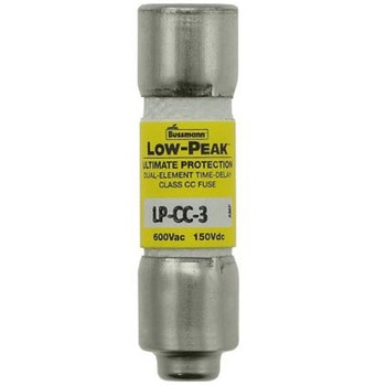 Eaton 管ヒューズ 3A 10 x 38mm 150 V dc， 600V ac (タイムラグ) LP-CC-3 - EATON(イートン)
