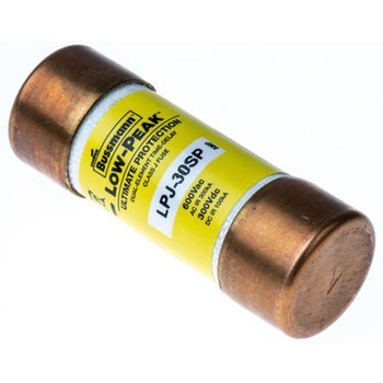 Eaton 管ヒューズ 30A 21 x 57mm 300V ac (タイムラグ) LPJ-30SP EATON