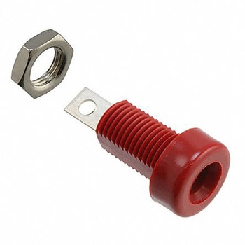Cinch バナナソケット メス 赤 真鍮， 108-0902-001 - CINCH