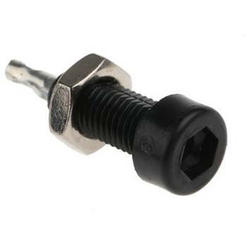 Cinch テストソケット メス 黒 リン青銅， 105-0803-001 CINCH