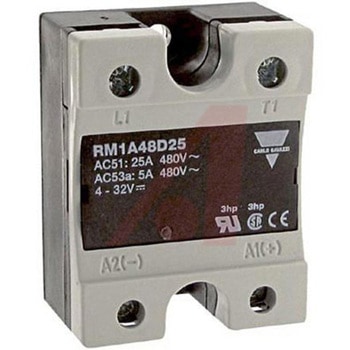 Carlo Gavazzi ソリッドステートリレー 最大負荷電流:25 A 最大負荷電圧:530 V ac パネルマウント， RM1A48D25 CARLO GAVAZZI