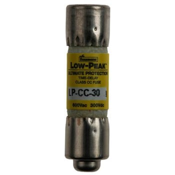 Eaton 管ヒューズ 30A 10 x 38mm 300 V dc， 600V ac (タイムラグ) LP-CC-30 EATON(イートン)