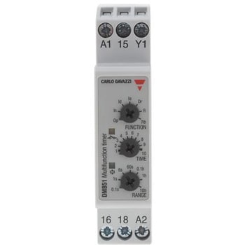 DMB51CM24 Carlo Gavazzi タイマーリレー インターバル 24 → 240 V ac， 24V dc DINレール 1個 ...