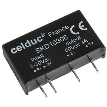 Celduc ソリッドステートリレー 最大負荷電流:3 A 最大負荷電圧:60 V dc 基板実装， SKD10306 CELDUC