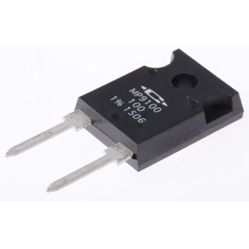 Caddock パワーフィルム 抵抗器 100W 100Ω ±1%， MP9100-100-1% CADDOCK