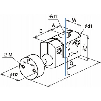 3次元ブラケット(組合せ品) ネジ取付 BC360 BC360C-B 三好キカイ