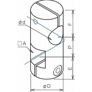 カクパイジョン 角・丸タイプ クロス90°穴 SH-200 SH2519-200 三好キカイ