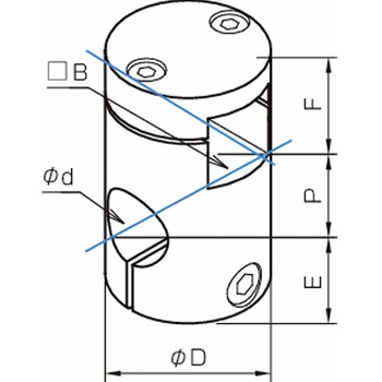 カクパイジョン セパレートタイプ クロス90°穴 SH-290 SH20-290 三好キカイ