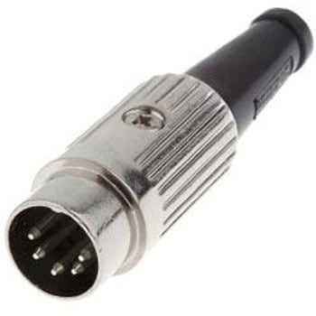 Deltron DINプラグ 5極 オス ケーブルマウント DELTRON