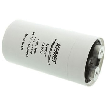 KEMET コンデンサ 22000μF， ，63V dc， PEH200MJ5220MU2 KEMET