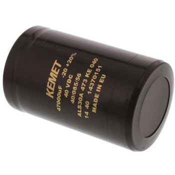 KEMET コンデンサ 47000μF， ，40V dc， ALS30A473KE040 KEMET