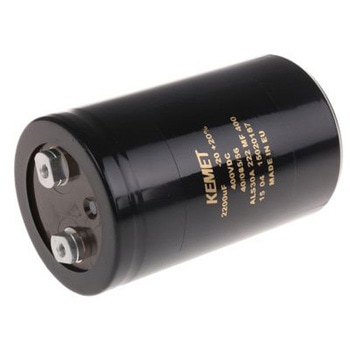 KEMET コンデンサ 2200μF， ，400V dc， ALS30A222MF400 KEMET