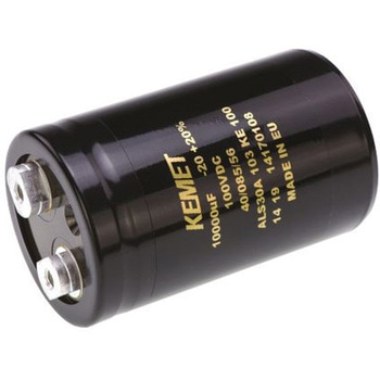 KEMET コンデンサ 10000μF， ，100V dc， ALS30A103KE100 - KEMET