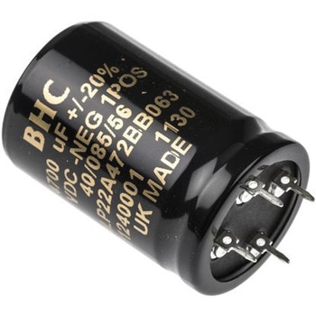 KEMET コンデンサ 4700μF， ，63V dc， ALP22A472BB063 KEMET