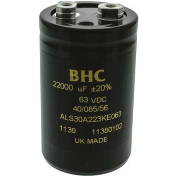 KEMET コンデンサ 22000μF， ，63V dc， ALS30A223KE063 KEMET