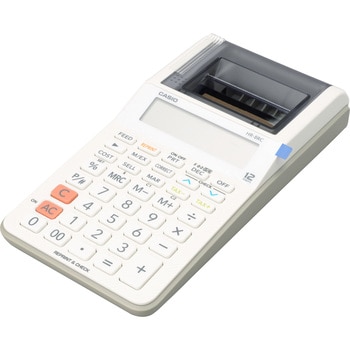 【特価セール】カシオ プリンター電卓 ハンディタイプ 12桁 HR-8RC-WE