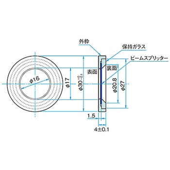 プレート薄型ビームスプリッター MPSMH-30C0シリーズ シグマ光機