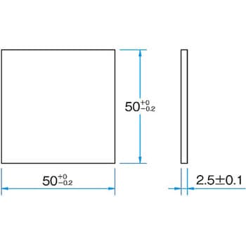 紫外線透過可視吸収フィルター UTVAF-50Sシリーズ シグマ光機