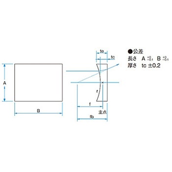 円筒面平凹レンズ 反射防止膜(633～1064nm)タイプ CLBシリーズ シグマ光機
