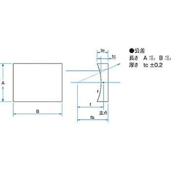 円筒面平凹レンズ 反射防止膜(633～1064nm)タイプ CLBシリーズ シグマ光機