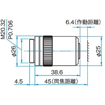 長作動対物レンズ(同焦点距離45mm) EPLシリーズ - シグマ光機