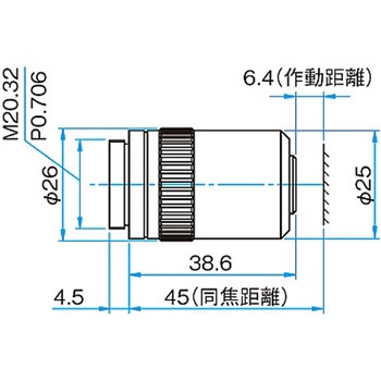 長作動対物レンズ(同焦点距離45mm) EPLシリーズ - シグマ光機