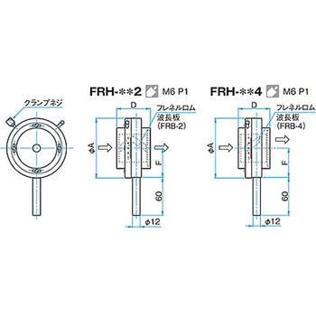 フレネルロム波長板ホルダー FRHシリーズ - シグマ光機
