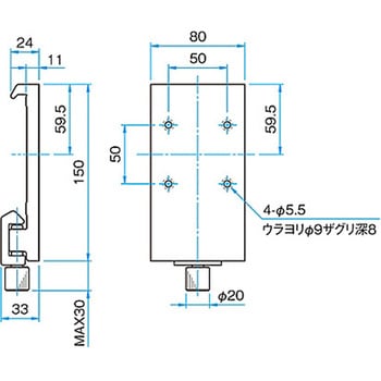 大型アルミ光学ベンチ用キャリア CAAシリーズ シグマ光機