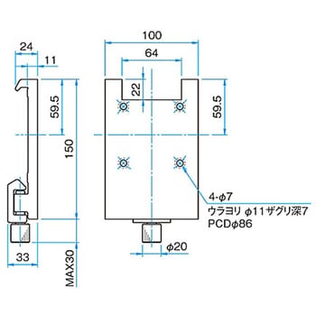 大型アルミ光学ベンチ用キャリア CAAシリーズ シグマ光機