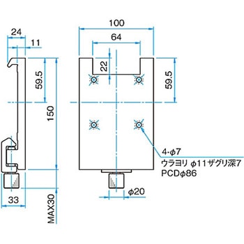 大型アルミ光学ベンチ用キャリア CAAシリーズ シグマ光機