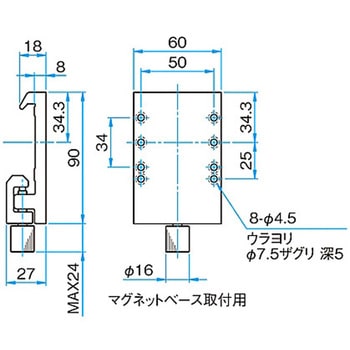 小型アルミ光学ベンチ用キャリア CAAシリーズ - シグマ光機