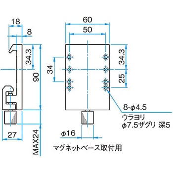小型アルミ光学ベンチ用キャリア CAAシリーズ - シグマ光機