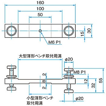 プレートベンチレッグ・中間ベンチレッグ OBTシリーズ シグマ光機