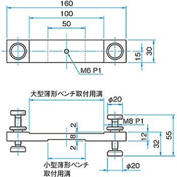 プレートベンチレッグ・中間ベンチレッグ OBTシリーズ シグマ光機
