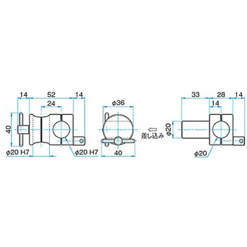 回転式クロスクランプ CRHNシリーズ シグマ光機